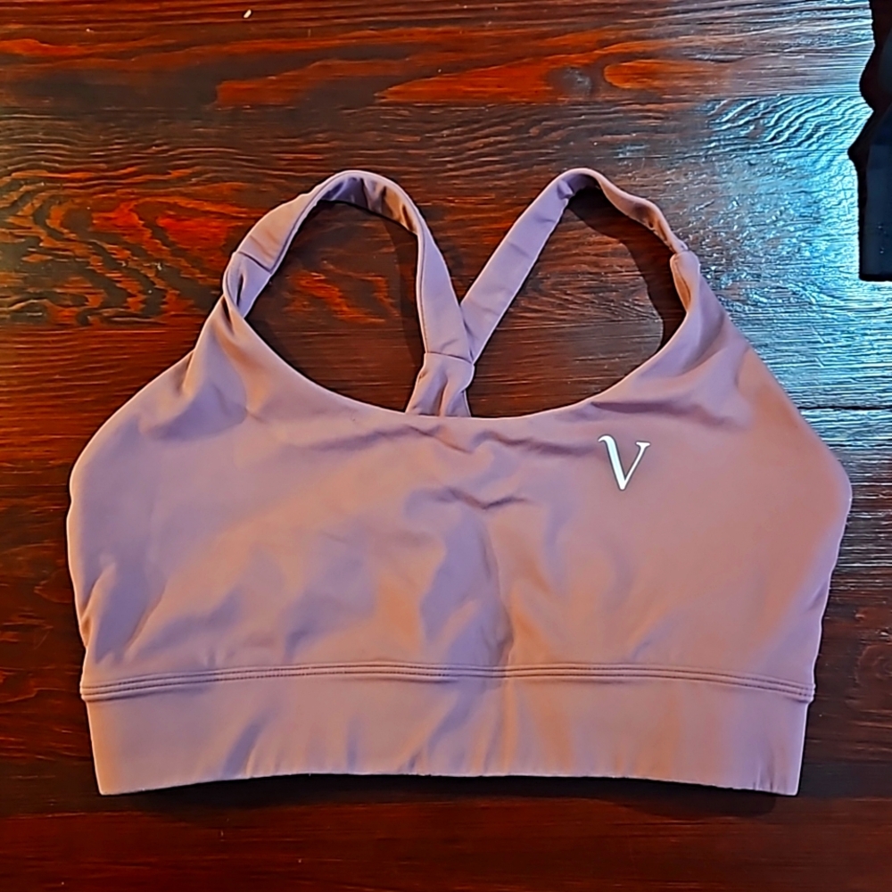Sports Bra - Mauve/Purple Supportive Strappy Back